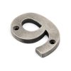 Antique Pewter Numeral 9