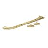 Satin Brass 12" Reeded Stay