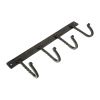 Iron Coat hook Twisted 4 leg - Pewter
