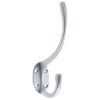 Zoo Hardware Hat and Coat Hook 5" Height 2" Projection - Satin