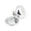 Polished Chrome 49mm Mushroom Mortice/Rim Knob Set