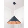 Hammered Copper Hockley Pendant in Soot