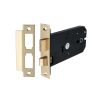 3 Lever Horizontal Sash Lock 6" Electro Brass