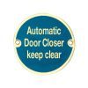 Stainless Steel Automatic Door Closer Keep Clear 75mm Polished Brass - By Frelan Hardware - JS111PB