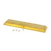 Polished Brass 250mm Plain Rectangular Pull