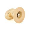 Polished Brass Oval Cabinet Knob 40mm
