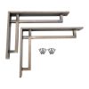 Narrow Art Deco Bracket Matt Antique (Sold in Pairs)