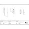 Beeswax Night-Vent Locking Peardrop Fastener - RH