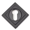 Aged Bronze Round Euro Escutcheon (Square)