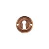 Old English Solid Brass Open Key Hole Escutcheons - Urban Satin Copper (Pair)