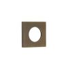 Burlington Square Plain Outer Rose Antique Brass - By Frelan Hardware - BUR150AB