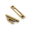 Aged Brass Locking Brompton Fastener - RH