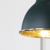 Hammered Brass Brindley Wall Light in Dingle