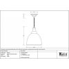 White Gloss Brindley Pendant in Tump
