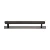 Heritage Brass Cabinet Pull Hexagonal Design with Plate 160mm CTC Matt Bronze Finish