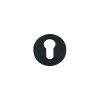 Zoo Hardware Euro profile escutcheon - Oscuro Matt Black