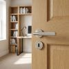 Complete Bari Door Handle Pack - Sashlock - Satin Nickel - 65mm / 3-inch Hinges - JE-D7B8-SN