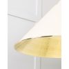 Hammered Brass Hockley Pendant in Teasel