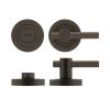 Jedo Bari Knurled Turns & Releases Dark Bronze - By Frelan Hardware - JV855DB