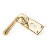 Aged Brass Hammered Newbury Lever Euro Lock Set
