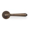 Valli Teseo Lever on Round Rosette - Antique Brass