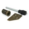Burnished Brass Key-Flush Sash Stop