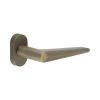 CR-107 Antique Brass Multi Point Oval Rose Door Handle - By Frelan Hardware - CR-107C4AB