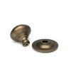 Burnished Brass Round Centre Door Knob
