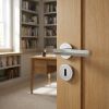 Complete Hex Door Handle Pack - Sashlock - Polished Chrome - 76mm / 4-inch Hinges - JE-C8A8-PC