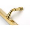 Polished Brass Reeded Slimline Lever Latch Set
