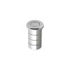 Zoo Hardware Dust Socket for Flush Bolts - Concrete 20mm dia. x 38mm - Polished Chrome