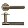 Zoo Hardware Orta Lever on 4mm Round Slim Sprung Rose - Antique Brass