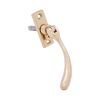 Peardrop Espag Locking Fastener (LH) Polished Brass