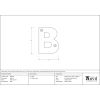 Satin Chrome Letter B
