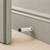 Opal Knurlmond Door Stop Polished Nickel