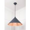 Smooth Copper Hockley Pendant in Slate