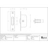 Black Square Ended Sash Pulley 75kg