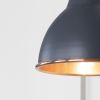 Smooth Copper Brindley Wall Light in Slate