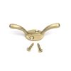 Satin Brass Newbury Cleat Hook