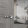 STATUS Arizona Door Handle Pack (Euro Lock Set - 3" CE Sashlock, 4" Slim Knuckle Hinges x2) - Satin Chrome
