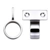 Zoo Hardware Window Sash Ring Vertical Fix - 28mm - Polished Chrome