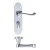 Zoo Hardware Oxford Lever Bathroom (57mm c/c) Furniture 170 x 42mm - Chrome