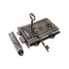 Iron Davenport Rim Lock Pewter/Antique