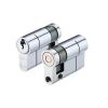 Zoo Hardware V5 45mm Euro Single Cylinder Cylinder Keyed to Differ - Chrome