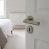 Complete Midtown Door Handle Pack - Sashlock - Satin Nickel - 65mm / 4-inch Hinges - JE-G7A8-SN