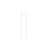 Zoo Hardware Square Block Cabinet handle 224mm CTC Polished Chrome Finish