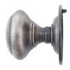 Antique Pewter Round Centre Door Knob
