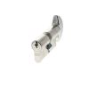 AGB Euro Profile 5 Pin Cylinder Key to Turn 30-30mm (60mm) Keyed Alike - Polished Chrome