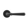 Aged Bronze Newbury Lever on Rose Set (Art Deco) - Unsprung