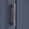 Knurled Bar Handles Large Gunmetal Grey